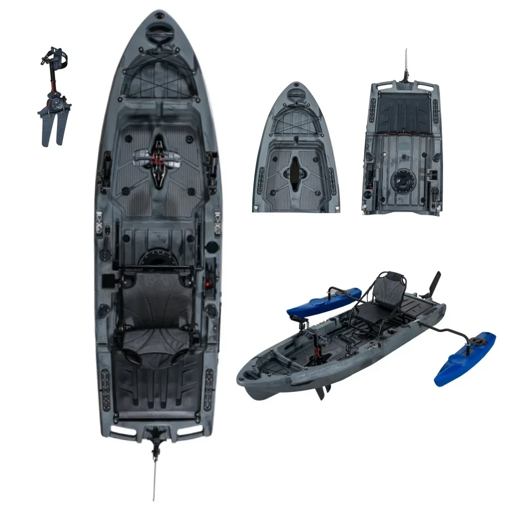 Новый дизайн, педальный привод – обзор и цена Fishing Kayak Pedal Drive