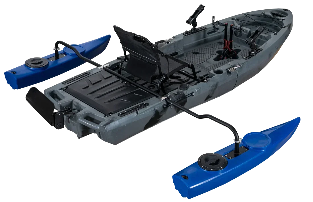 Новый дизайн, педальный привод – обзор и цена Fishing Kayak Pedal Drive