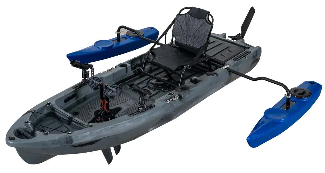 Новый дизайн, педальный привод – обзор и цена Fishing Kayak Pedal Drive