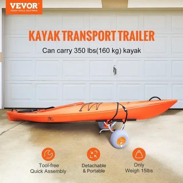 Прочная тележка для каяка, скл – обзор и цена Fishing Kayak Cart